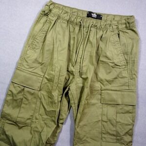Hollister Olive Green Parachute Military Utility Pants Womens M Drawstring Cargo